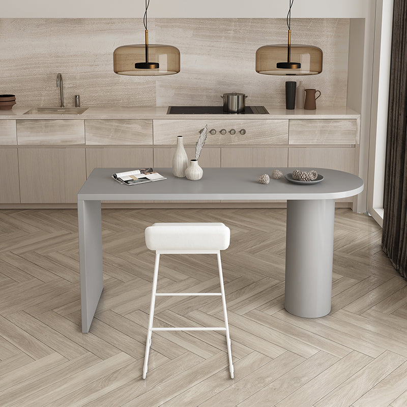 Freeform Solid Wood Dining Table Contemporary Dining Table for Kitchen