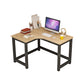 Modern Corner Wooden Writing Desk Cable Management H-Shape Office Desk with Metal Legs 47"L x 39"W x 29"H Left Hand Return Clearhalo 'furn' 'furn_office_desk' 'Furniture' 'Office Desks' 'Office Furniture' 'office_desk' 6057651