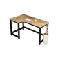Modern Corner Wooden Writing Desk Cable Management H-Shape Office Desk with Metal Legs 55"L x 31"W x 29"H Left Hand Return Clearhalo 'furn' 'furn_office_desk' 'Furniture' 'Office Desks' 'Office Furniture' 'office_desk' 6057656
