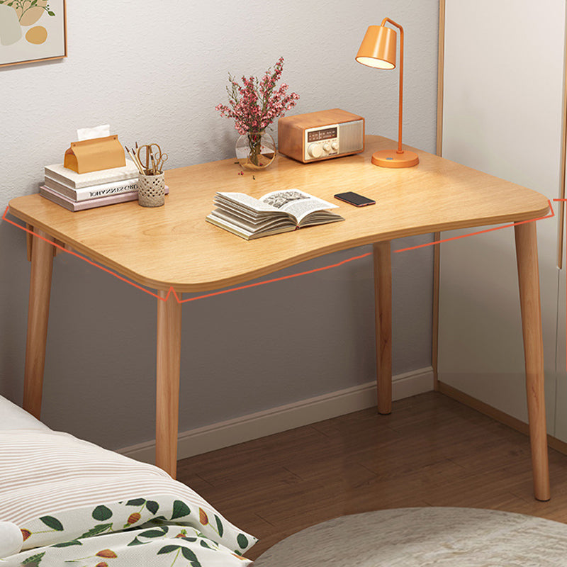 Modern & Contemporary Writing Desk Wooden Writing Desk for Bedroom Natural Clearhalo 'furn' 'furn_office_desk' 'Furniture' 'Office Desks' 'Office Furniture' 'office_desk' 6057691