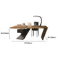 Industrial Style Executive Desk Rectangular Wood Office Desk for Home Clearhalo 'furn' 'furn_office_desk' 'Furniture' 'Office Desks' 'Office Furniture' 'office_desk' 6057790