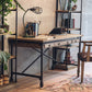 Industrial Solid Wood Office Desk Rectangular Writing Desk for Home