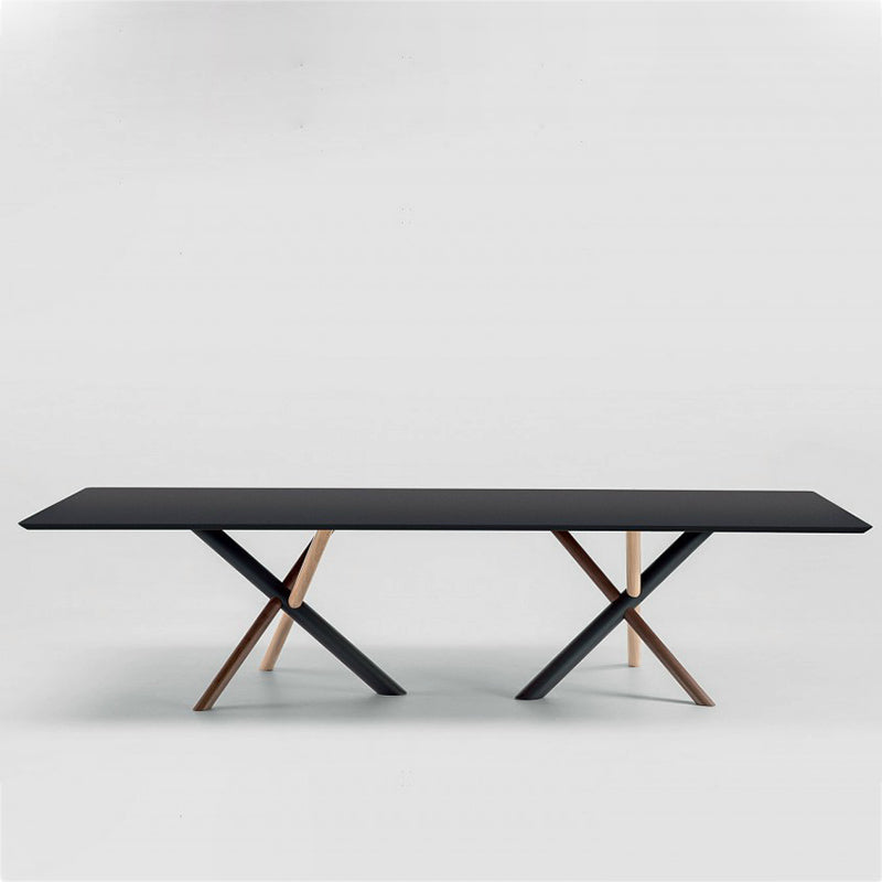 Escritorio rectangular de la oficina en casa escritura de estilo de madera estilo industrial