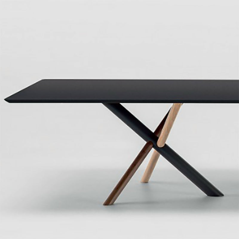 Escritorio rectangular de la oficina en casa escritura de estilo de madera estilo industrial