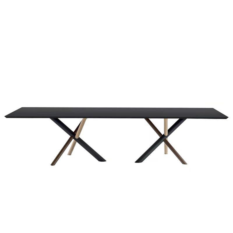 Escritorio rectangular de la oficina en casa escritura de estilo de madera estilo industrial