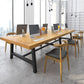 Rectangular Solid Wood Writing Desk Industrial Meeting Desk for Office Clearhalo 'furn' 'furn_office_desk' 'Furniture' 'Office Desks' 'Office Furniture' 'office_desk' 6057986