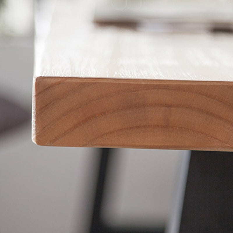 Rectangular Solid Wood Writing Desk Industrial Meeting Desk for Office Clearhalo 'furn' 'furn_office_desk' 'Furniture' 'Office Desks' 'Office Furniture' 'office_desk' 6057994