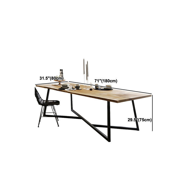 Industrial Rectangular Office Desk Home Solid Wood Writing Desk Clearhalo 'furn' 'furn_office_desk' 'Furniture' 'Office Desks' 'Office Furniture' 'office_desk' 6058078