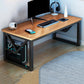 Rectangular Brown Office Desk Contemporary Wood Computer Desk