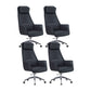 Fauteuil de direction à dossier haut, chaise de direction ergonomique contemporaine