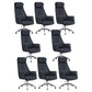 Fauteuil de direction à dossier haut, chaise de direction ergonomique contemporaine