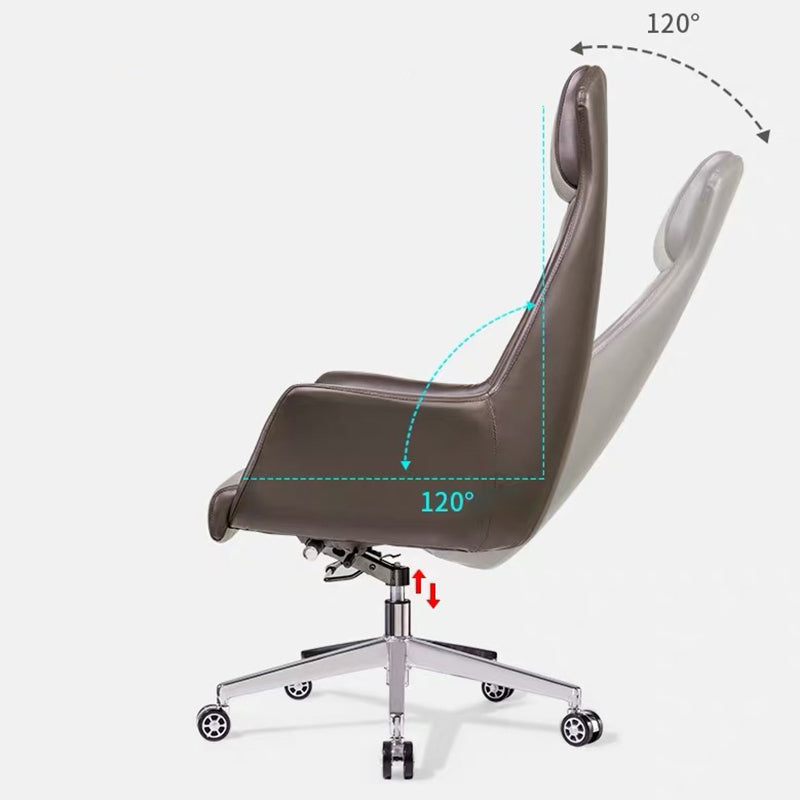 Fauteuil de direction à dossier haut, chaise de direction ergonomique contemporaine