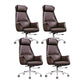 Fauteuil de direction à dossier haut, chaise de direction ergonomique contemporaine