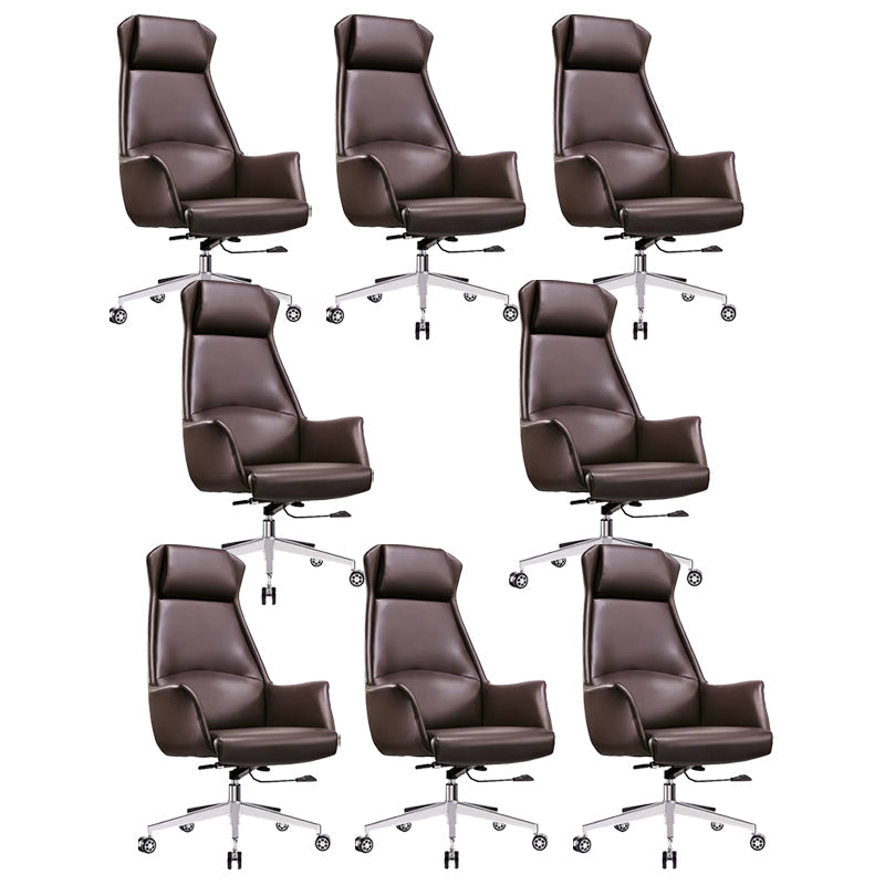 Fauteuil de direction à dossier haut, chaise de direction ergonomique contemporaine