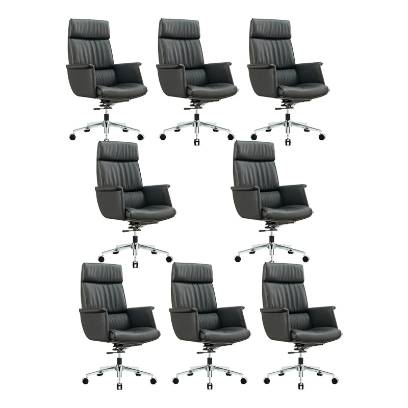 Chaise de direction contemporaine à dossier haut, chaise de bureau exécutif