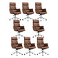 Chaise de direction contemporaine à dossier haut, chaise de bureau exécutif