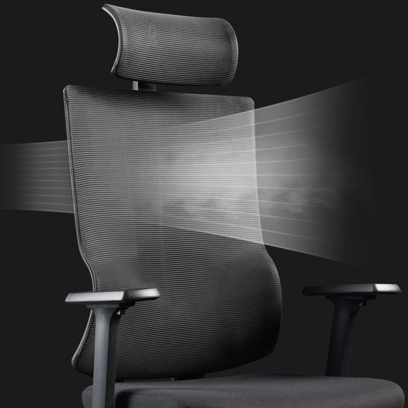 Contemporary Chair Adjustable Seat Height Ergonomic Pillow Included Office Chair Clearhalo 'furn' 'furn_office_chair' 'Furniture' 'Office Chairs' 'Office Furniture' 'office_chair' 6058227