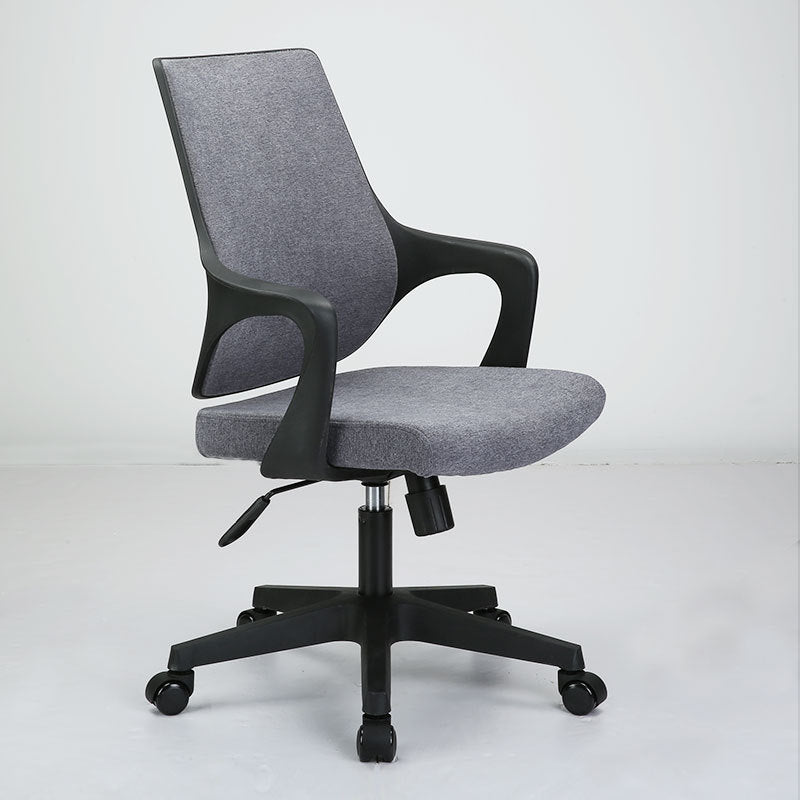 Sillón moderno con brazos fijos, asiento ajustable en altura, silla de oficina