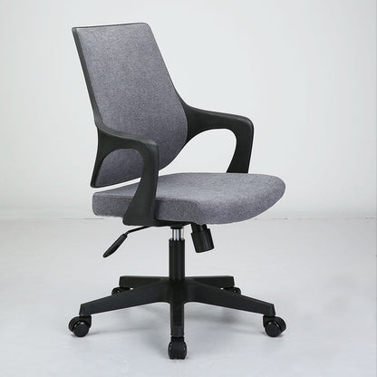 Sillón moderno con brazos fijos, asiento ajustable en altura, silla de oficina