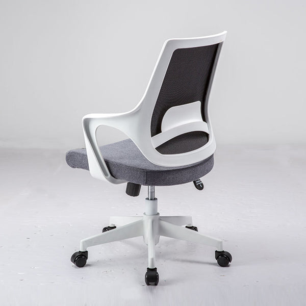 Sillón moderno con brazos fijos, asiento ajustable en altura, silla de oficina