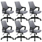 Sillón moderno con brazos fijos, asiento ajustable en altura, silla de oficina