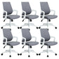 Sillón moderno con brazos fijos, asiento ajustable en altura, silla de oficina