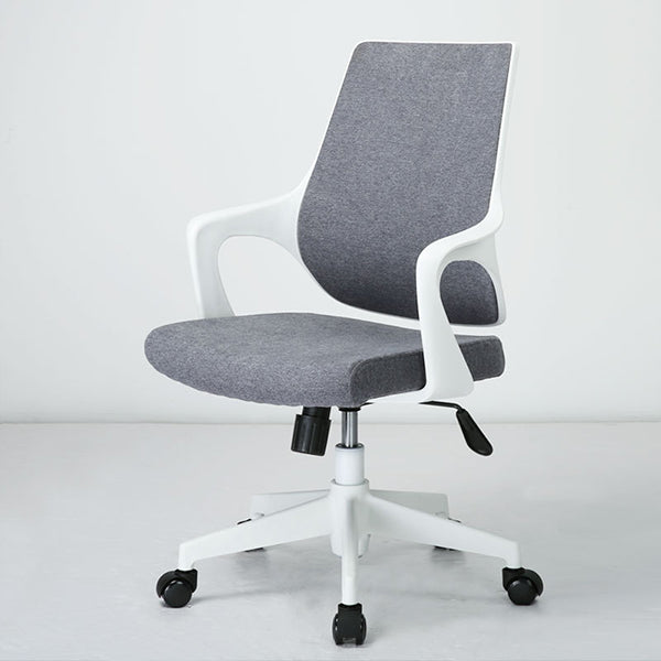 Sillón moderno con brazos fijos, asiento ajustable en altura, silla de oficina