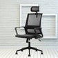 Contemporary Arm Chair Fixed Arms Pillow Included Black Office Chair Clearhalo 'furn' 'furn_office_chair' 'Furniture' 'Office Chairs' 'Office Furniture' 'office_chair' 6058323
