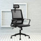 Contemporary Arm Chair Fixed Arms Pillow Included Black Office Chair Clearhalo 'furn' 'furn_office_chair' 'Furniture' 'Office Chairs' 'Office Furniture' 'office_chair' 6058327