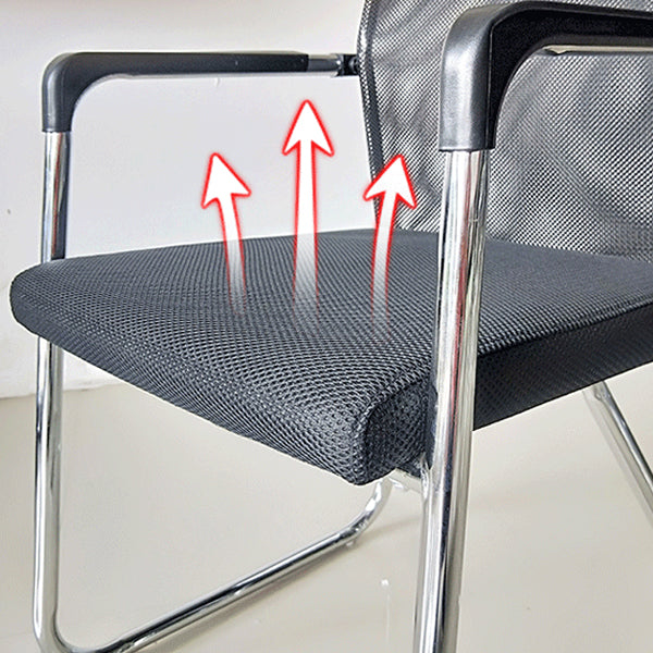Contemporary Conference Chair Ergonomic No Wheels Office Chair Clearhalo 'furn' 'furn_office_chair' 'Furniture' 'Office Chairs' 'Office Furniture' 'office_chair' 6058405