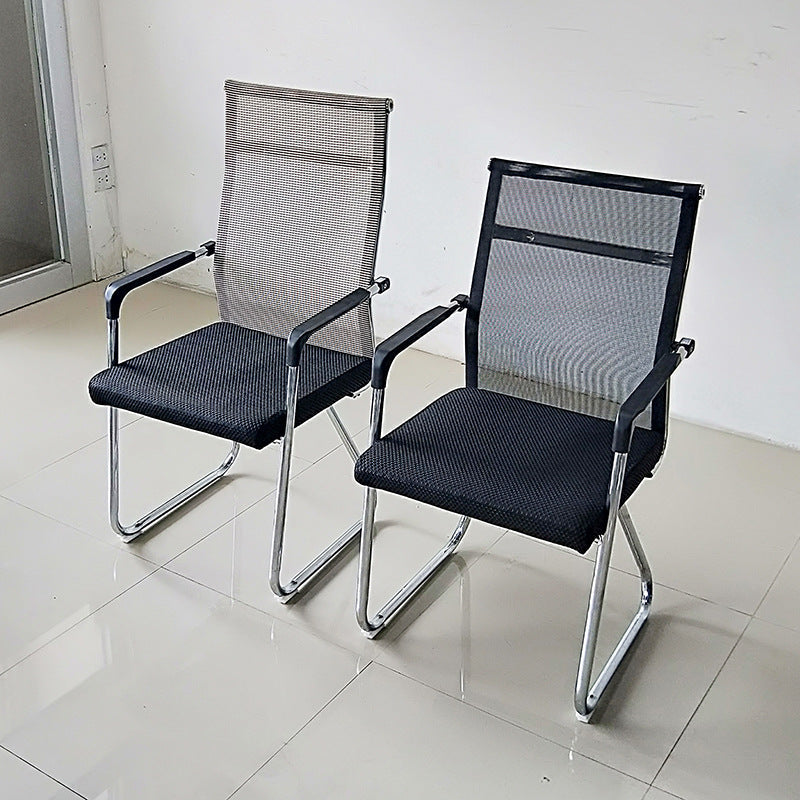 Contemporary Conference Chair Ergonomic No Wheels Office Chair Clearhalo 'furn' 'furn_office_chair' 'Furniture' 'Office Chairs' 'Office Furniture' 'office_chair' 6058413