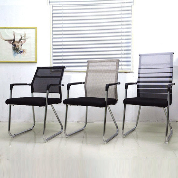 Contemporary Conference Chair Ergonomic No Wheels Office Chair Clearhalo 'furn' 'furn_office_chair' 'Furniture' 'Office Chairs' 'Office Furniture' 'office_chair' 6058415