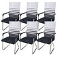 Contemporary Conference Chair Ergonomic No Wheels Office Chair Gray Black 6 Piece Set High-Back (Over 22 in.) Clearhalo 'furn' 'furn_office_chair' 'Furniture' 'Office Chairs' 'Office Furniture' 'office_chair' 6058434