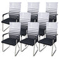 Contemporary Conference Chair Ergonomic No Wheels Office Chair Gray Black 8 Piece Set High-Back (Over 22 in.) Clearhalo 'furn' 'furn_office_chair' 'Furniture' 'Office Chairs' 'Office Furniture' 'office_chair' 6058443