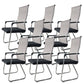 Contemporary Conference Chair Ergonomic No Wheels Office Chair Beige 8 Piece Set High-Back (Over 22 in.) Clearhalo 'furn' 'furn_office_chair' 'Furniture' 'Office Chairs' 'Office Furniture' 'office_chair' 6058445