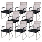 Contemporary Conference Chair Ergonomic No Wheels Office Chair Beige 8 Piece Set Mid-Back (14-22 in.) Clearhalo 'furn' 'furn_office_chair' 'Furniture' 'Office Chairs' 'Office Furniture' 'office_chair' 6058446
