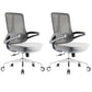 Flip-Up Armrest Office Chair Microfiber Desk High Back Chair Swivel Ergonomic Gray 2 Piece Set Without Headrest Clearhalo 'furn' 'furn_office_chair' 'Furniture' 'Office Chairs' 'Office Furniture' 'office_chair' 6058460