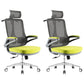 Flip-Up Armrest Office Chair Microfiber Desk High Back Chair Swivel Ergonomic Green 2 Piece Set With Headrest Clearhalo 'furn' 'furn_office_chair' 'Furniture' 'Office Chairs' 'Office Furniture' 'office_chair' 6058466