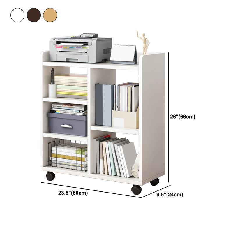 Libreria ingegnerizzata in ingegneria standard contemporanea con caster