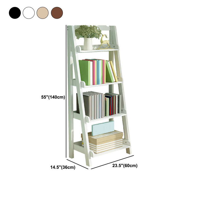 Leiter Bücherregal Modernes Holzbuchregal für Wohnzimmer 55.1 "H