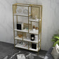 Modern Metel Bookcase Gold Etagere Bookshelf for Living Room 70.9" H X 11.8" W Clearhalo 'Bookcases' 'furn' 'furn_bookcases' 'Furniture' 'Office Furniture' 6058614