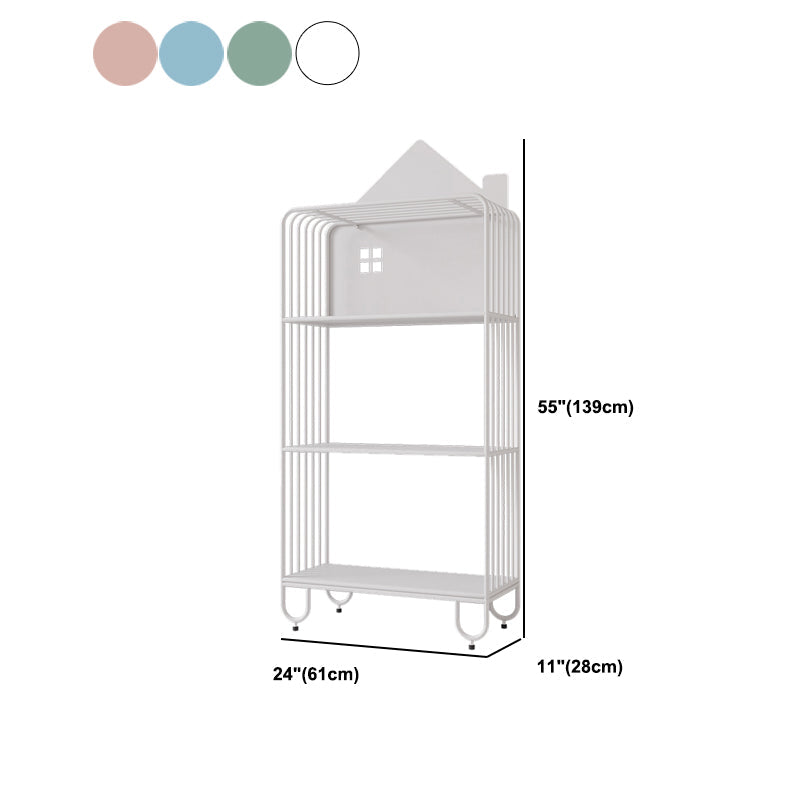 Iron 11" Wide Book Shelf Open Bookcase Vertical Bookcase Shelves Included