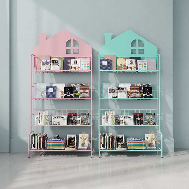 Shelves Included Bookcase 57.1" Tall Metal Bookshelf Vertical