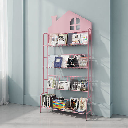 Shelves Included Bookcase 57.1" Tall Metal Bookshelf Vertical