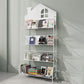 Shelves Included Bookcase 57.1" Tall Metal Bookshelf Vertical