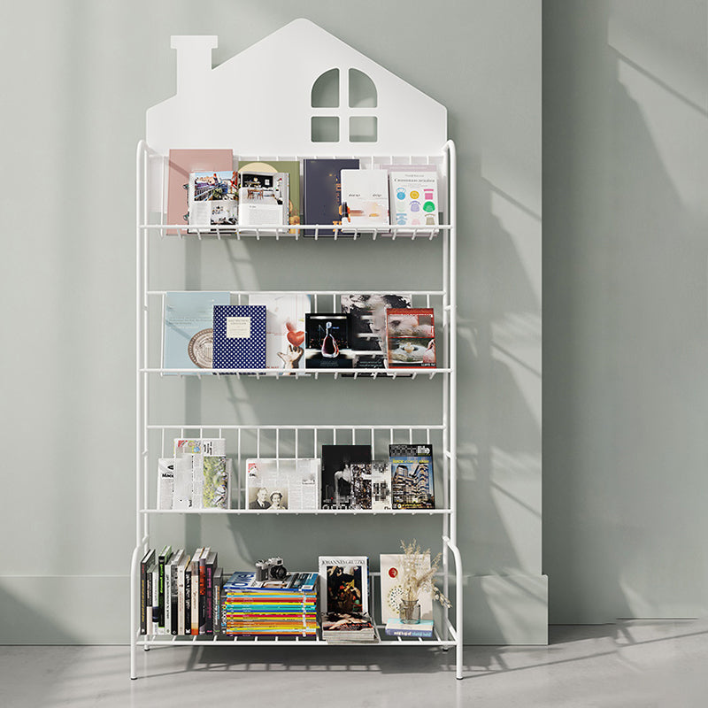 Shelves Included Bookcase 57.1" Tall Metal Bookshelf Vertical