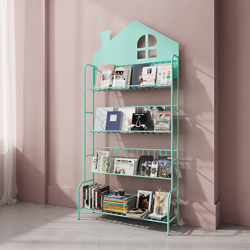 Shelves Included Bookcase 57.1" Tall Metal Bookshelf Vertical
