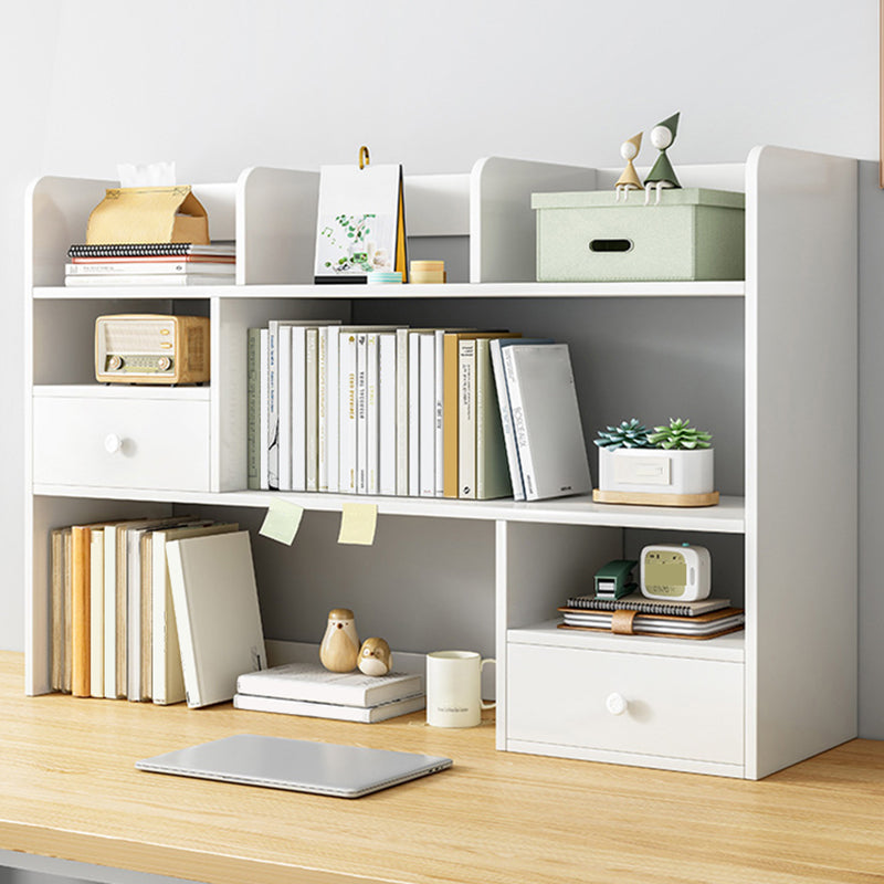 Contemporary Wooden Bookcase Open Storage Bookshelf with Shelves