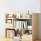 Contemporary Wooden Bookcase Open Storage Bookshelf with Shelves