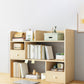 Contemporary Wooden Bookcase Open Storage Bookshelf with Shelves
